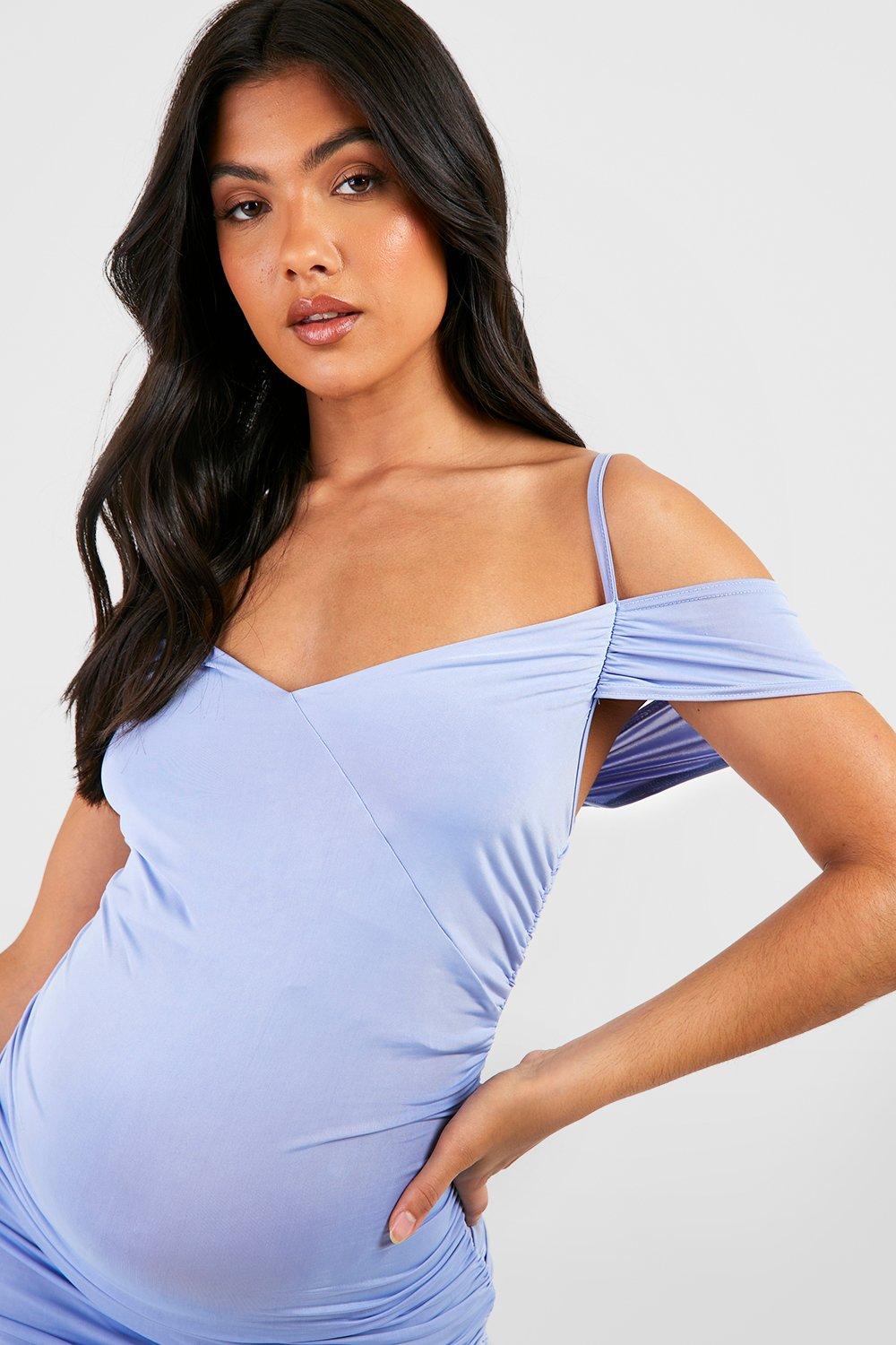 Cold shoulder maternity clearance tops